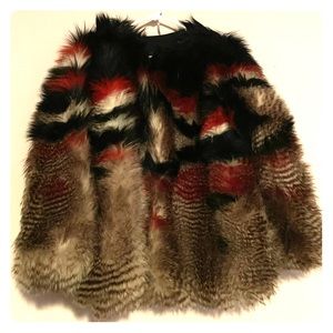 Free people faux fur coat